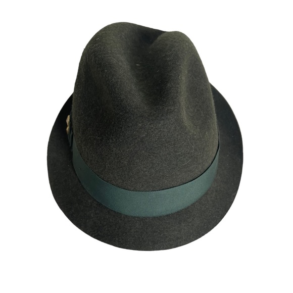 Vince Camuto Men’s Wool Felt Fedora Hat Green - Picture 1 of 12